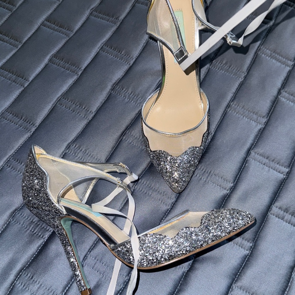 Betsey Johnson Glitter Heels - image 2